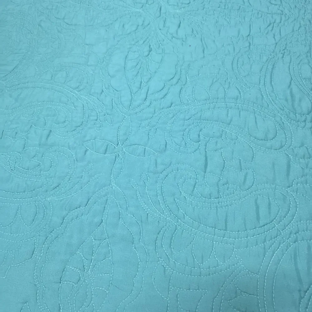American Pacific teal quilted